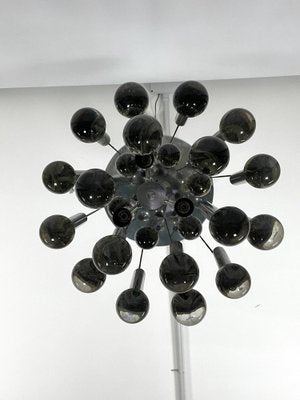 Glass Sphere and Chrome Chandelier from Sciolari, Italy, 1960s-OT-1720091