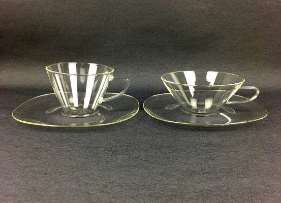 Glass Tea Service by Heinrich Löffelhardt for Schott & Gen. Mainz, 1955, Set of 17-FFL-1154802