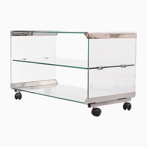 Glass Trolley from Galotti & Radice, Italy, 1970s-GCG-1107286