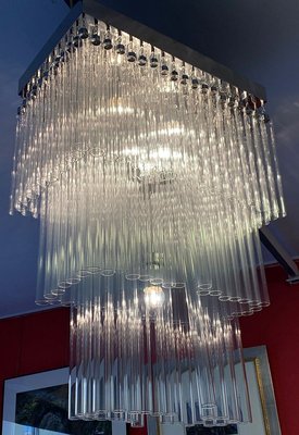 Glass Tube Ceiling Lamp, 1970s-IKW-828257