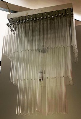 Glass Tube Ceiling Lamp, 1970s-IKW-828257