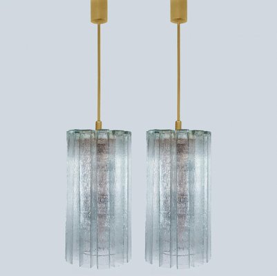 Glass Tubes Chandelier attributed to Doria Leuchten, Germany, 1970-VDW-2044193