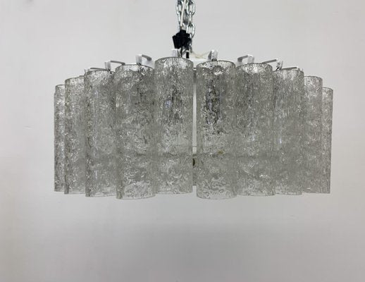 Glass Tubes Chandelier Flush Mount from Doria Leuchten, 1960s-BGP-1351401