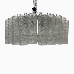 Glass Tubes Chandelier Flush Mount from Doria Leuchten, 1960s-BGP-1351401