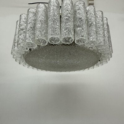 Glass Tubes Chandelier from Doria Leuchten, 1960s-BGP-1818853