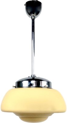 Glass UFO Pendant Lamp from Napako, 1960s-ZCY-1376082