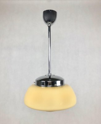 Glass UFO Pendant Lamp from Napako, 1960s-ZCY-1376082