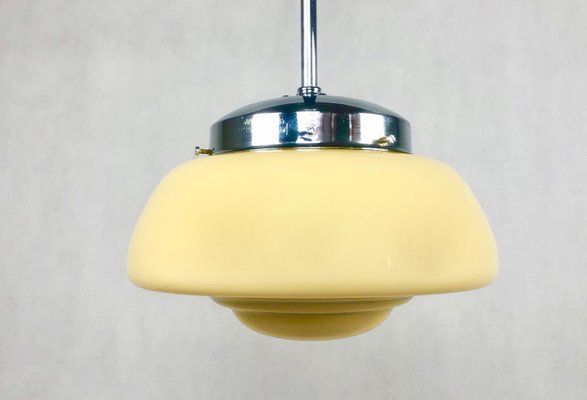 Glass UFO Pendant Lamp from Napako, 1960s-ZCY-1376082