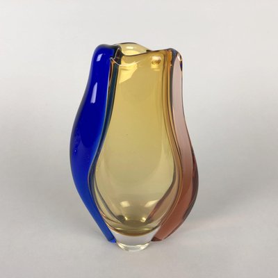 Glass Vase by Hana Machovska for Mstisov Glassworks, 1960s-TZ-787924