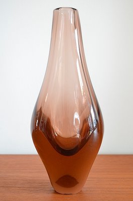 Glass Vase by Josef Cvrček for Železnobrodské Sklo, 1960s-OV-866640