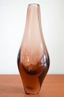 Glass Vase by Josef Cvrček for Železnobrodské Sklo, 1960s-OV-866640