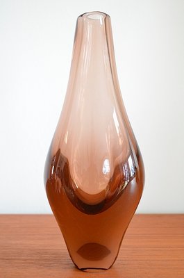 Glass Vase by Josef Cvrček for Železnobrodské Sklo, 1960s-OV-866640