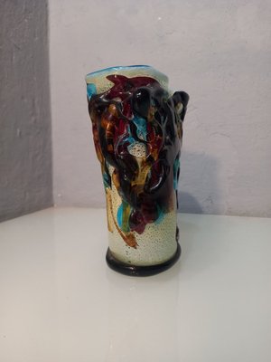 Glass Vase by Picasso Sergio Costantini for Musana Ocus Omg Murano, 1990s-OHK-1722301