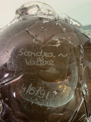 Glass Vase by Sandra Valere, 1990s-IKW-1139100