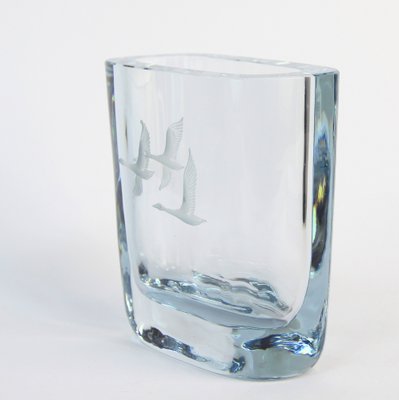 Glass Vase from Strömbergshyttan, 1960s-NE-1740517