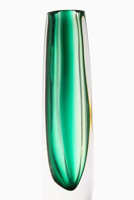 Glass Vase in Green by Vicke Lindstrand, 1960s-SC-1770657