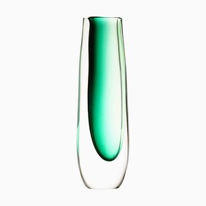 Glass Vase in Green by Vicke Lindstrand, 1960s-SC-1770657