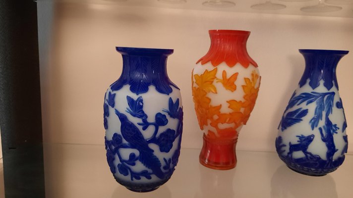 Glass Vases, Beijing, Set of 3-EAI-1277916