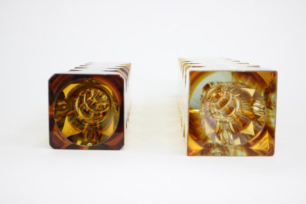 Glass Vases by Oldrich Lipsky, Czechoslovakia, 1970s, Set of 2-TZ-1271594