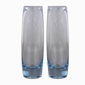 Glass Vases by Per Lütken for Holmegaard, 1960s, Set of 2-DQ-552589