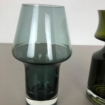 Glass Vases by Tamara Aladin for Riihimaen Lasi Oy, Finland, 1970s, Set of 2-QZ-1149897