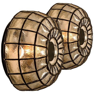 Glass Wall Light from Limburg Glashütte, 1970s-VDW-997873