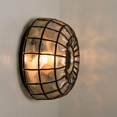 Glass Wall Light from Limburg Glashütte, 1970s-VDW-997873