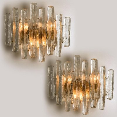 Glass Wall Sconces by J.T. Kalmar, Austria, Set of 2-VDW-824825