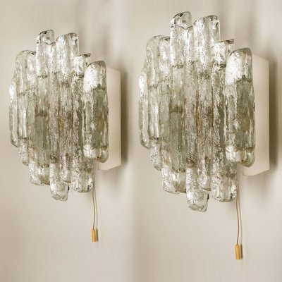 Glass Wall Sconces by J.T. Kalmar, Austria, Set of 2-VDW-824825