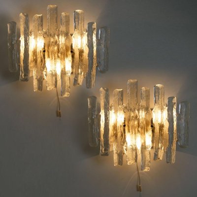 Glass Wall Sconces by J.T. Kalmar, Austria, Set of 2-VDW-824825