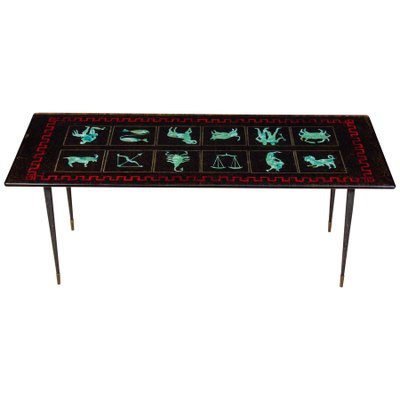 Glass Zodiac Cocktail or Coffee Table from Fontana Arte-MBH-1031720