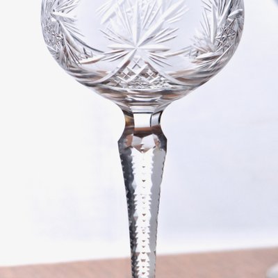 Glasses in Mouth-Blown Crystal from Val Saint Lambert, 1920s, Set of 5-SHG-2036251