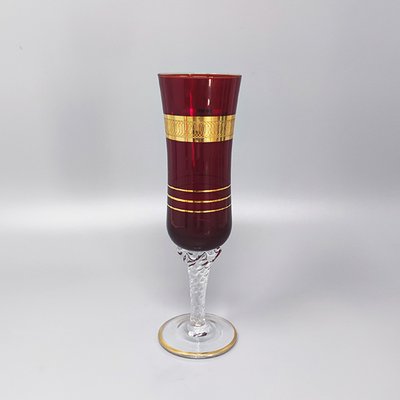 Glasses in Murano Glass, Italy, 1960s, Set of 6-QGR-1746226