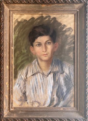 Glauco Cambon, Portrait of a Young Boy, 1900s, Pastel on Paper-CJU-2032160