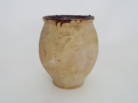 Glazed Brown Terracotta Grease Pot, South West of France, 1950s-MZP-2026814