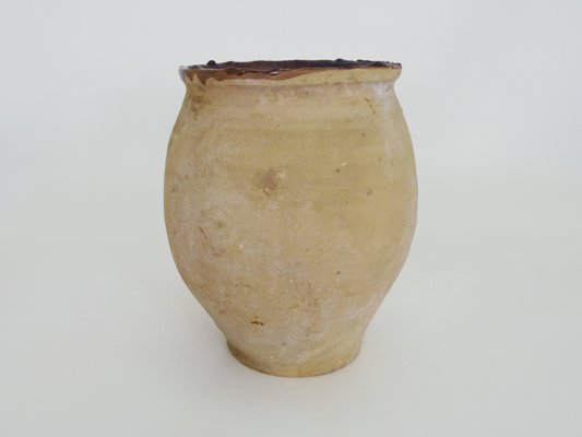 Glazed Brown Terracotta Grease Pot, South West of France, 1950s-MZP-2026814