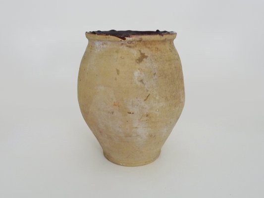 Glazed Brown Terracotta Grease Pot, South West of France, 1950s-MZP-2026814