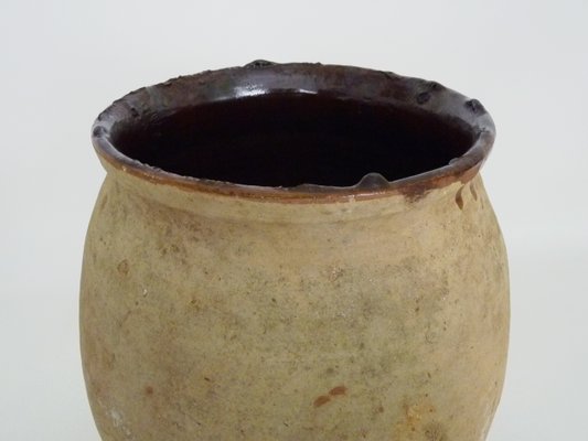 Glazed Brown Terracotta Grease Pot, South West of France, 1950s-MZP-2026814