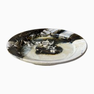 Glazed Ceramic Dish with Abstract Motif by Jeppe Hagedorn-Olsen, 1984-LCR-1767040