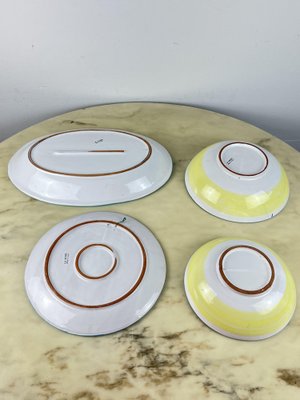 Glazed Ceramic Plates from La Musa, Italy, 1980s, Set of 4-YST-1811938