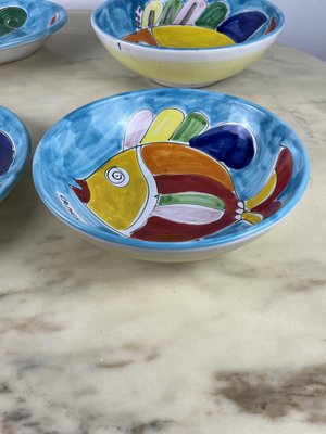 Glazed Ceramic Plates from La Musa, Italy, 1980s, Set of 4-YST-1811938