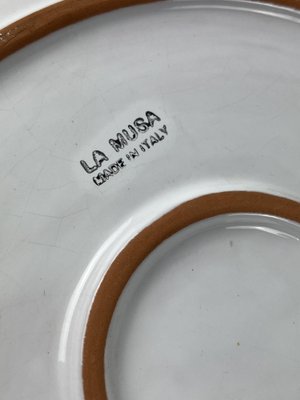 Glazed Ceramic Plates from La Musa, Italy, 1980s, Set of 4-YST-1811938