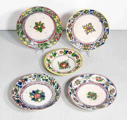 Glazed Majolica Plates, 1800s-OJE-2024305