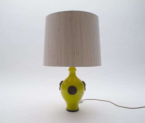 Glazed Table Lamp by Ugo Zaccagnini, 1960s-KQB-560640