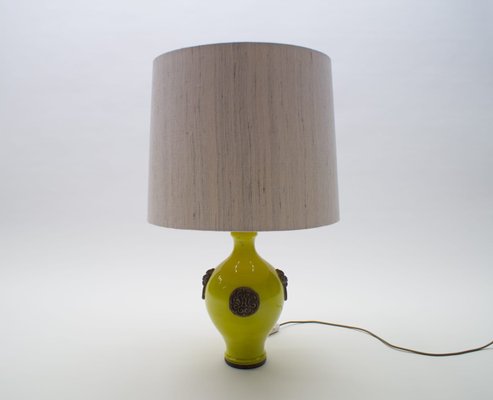 Glazed Table Lamp by Ugo Zaccagnini, 1960s-KQB-560640