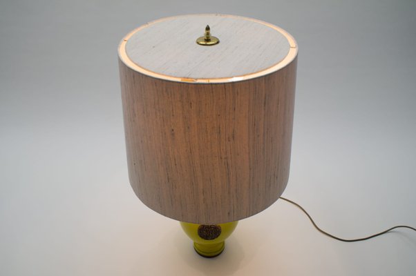 Glazed Table Lamp by Ugo Zaccagnini, 1960s-KQB-560640