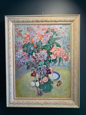 Gleb Savinov, Flower Pot, Oil on Canvas, 1988-QUE-964318