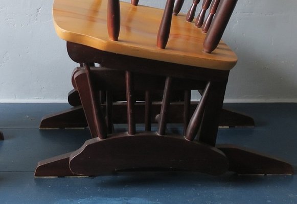 Glider Rocking Chair and Ottoman, 1960s, Set of 2-ED-1736823