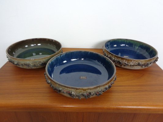 Glit Lava Ceramics Bowls & Vases by Ragnar Kjartansson, 1960s, Set of 7-RDW-1722418