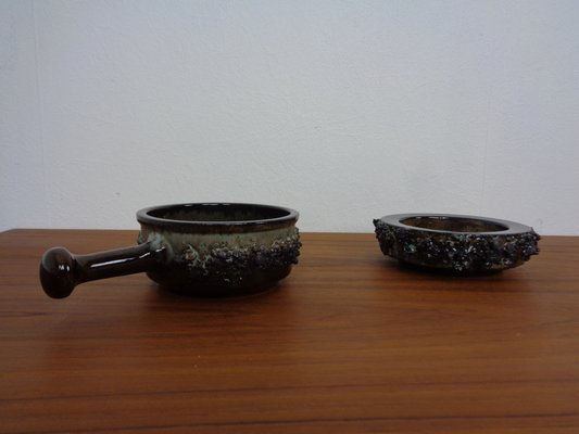 Glit Lava Ceramics Bowls & Vases by Ragnar Kjartansson, 1960s, Set of 7-RDW-1722418